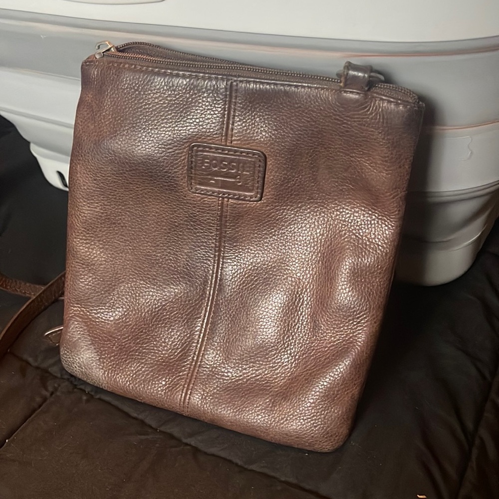 FOSSIL bag, dark brown